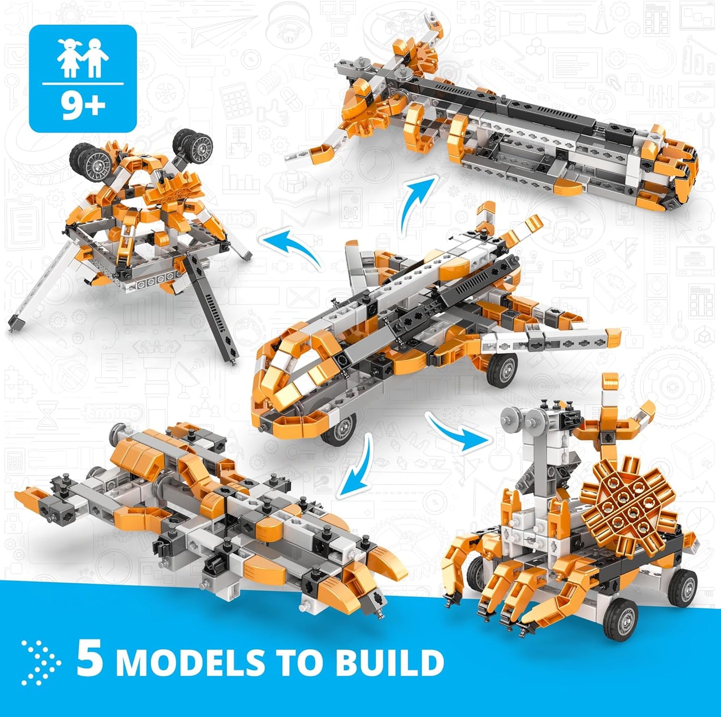 Bundle - Inventor Mechanics Space Shuttle + Supermag Primary 48