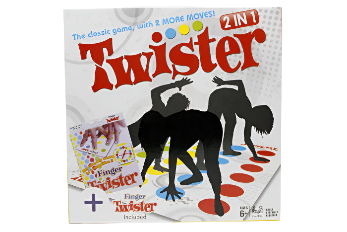 Twister 2-in-1 Game (Classic + Finger Twister)