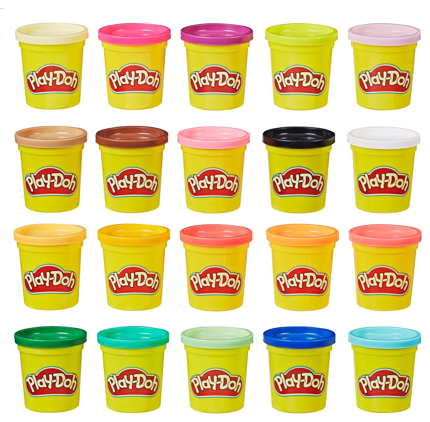 Play-Doh Super Color 20 حزمة من العلب 3 أوقية ولعب الأطفال والفنون والحرف للأطفال