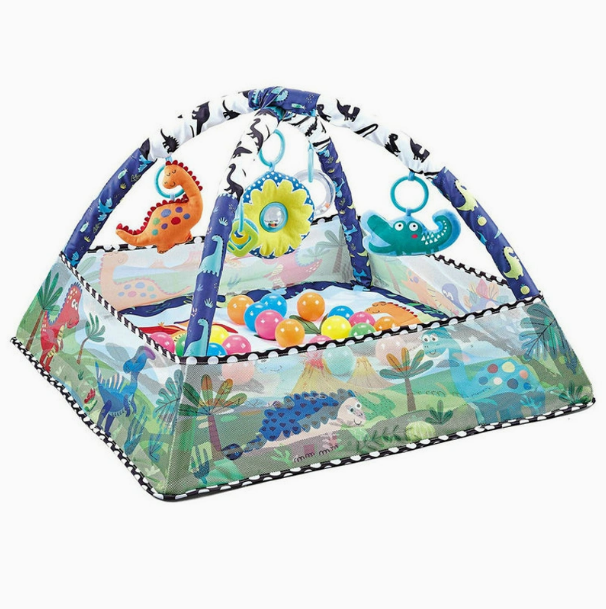 2 In 1 Baby Play Mat & Activity Gym With Ocean Balls