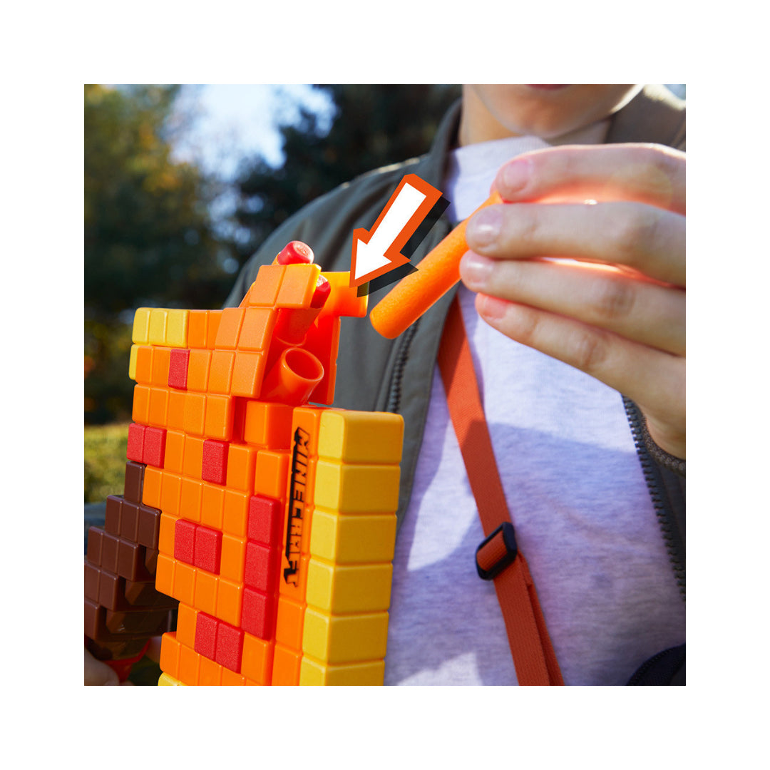 Nerf Minecraft Firebrand Dart Blasting Axe