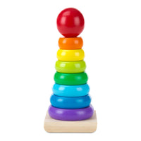 Rainbow Stacker Wooden Ring Educational Toy