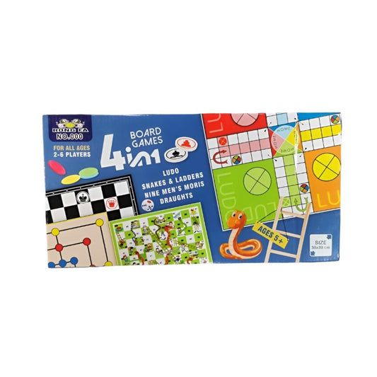 Ultimate 4-in-1 Board Game Ludo