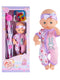 Cute Baby Doll with Accessories and Stroller Playset