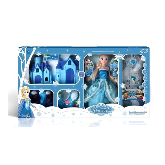 Winter Princess Doll Playset with Castle and Accessories