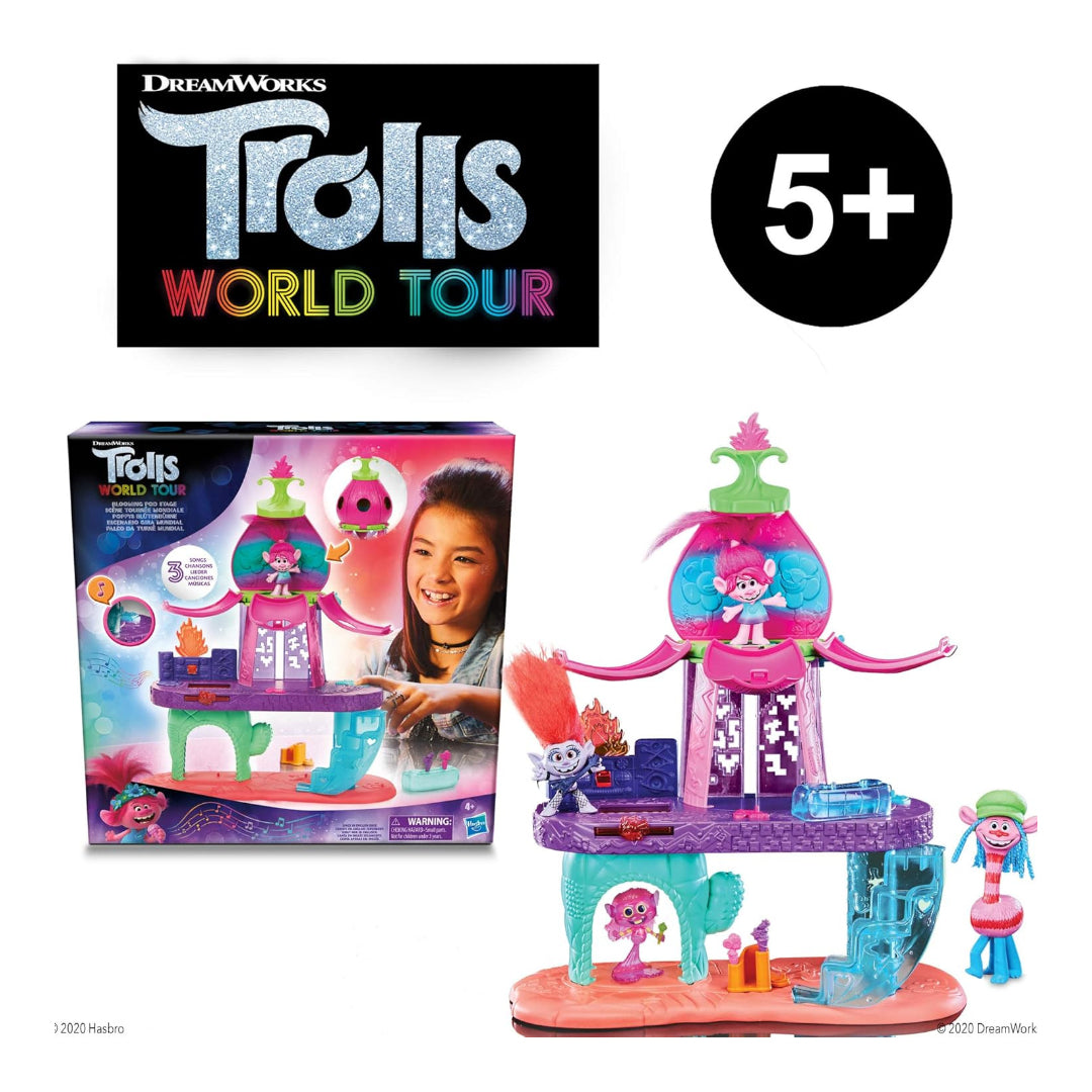 HASBRO Trolls World Tour Blooming Pod Stage Musical Toy