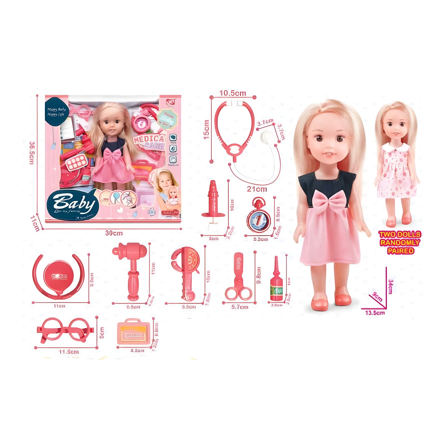 Doll Doctor Set Pretend Play