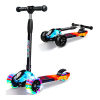 Graffiti Print Foldable children's 3-wheel scooter