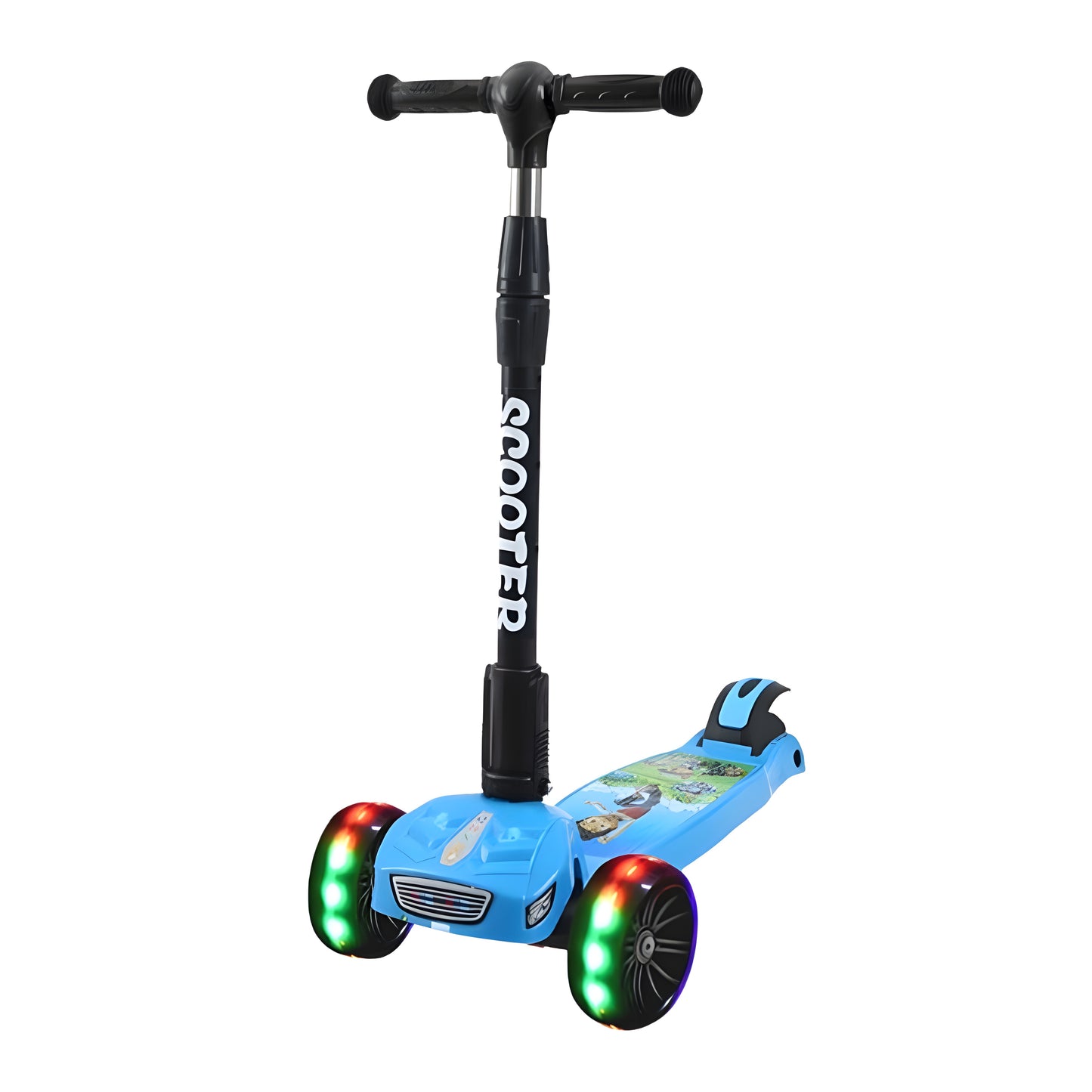 Foldable children's scooter