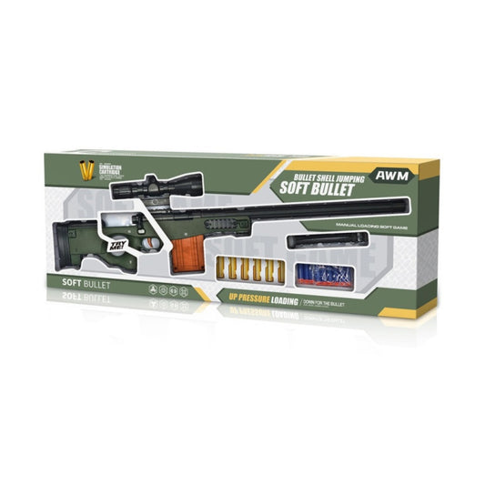 AWM Shell Ejection Soft Darts Toy Gun