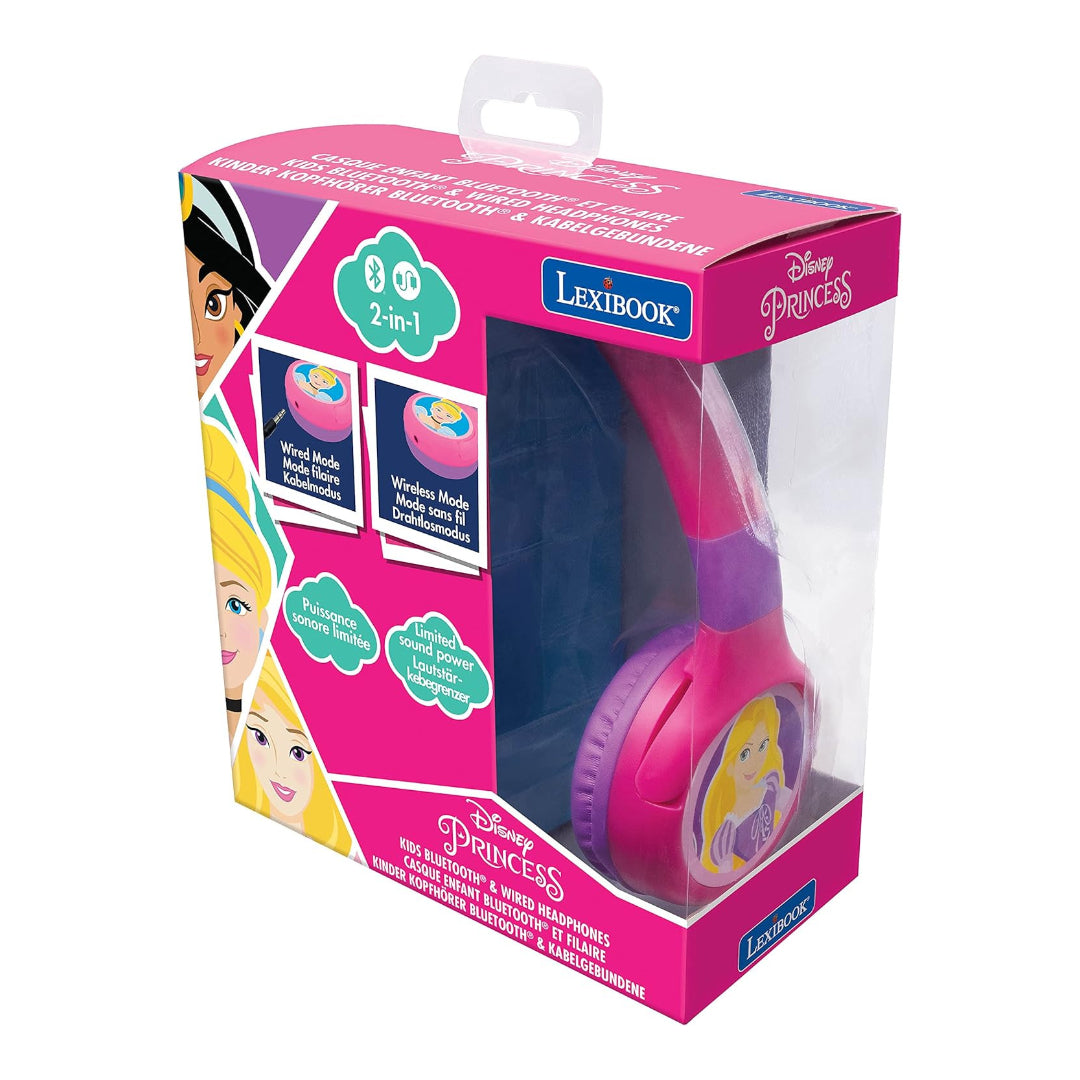 Lexibook Disney Princess 2 In 1 Bluetooth And Wired Headphone