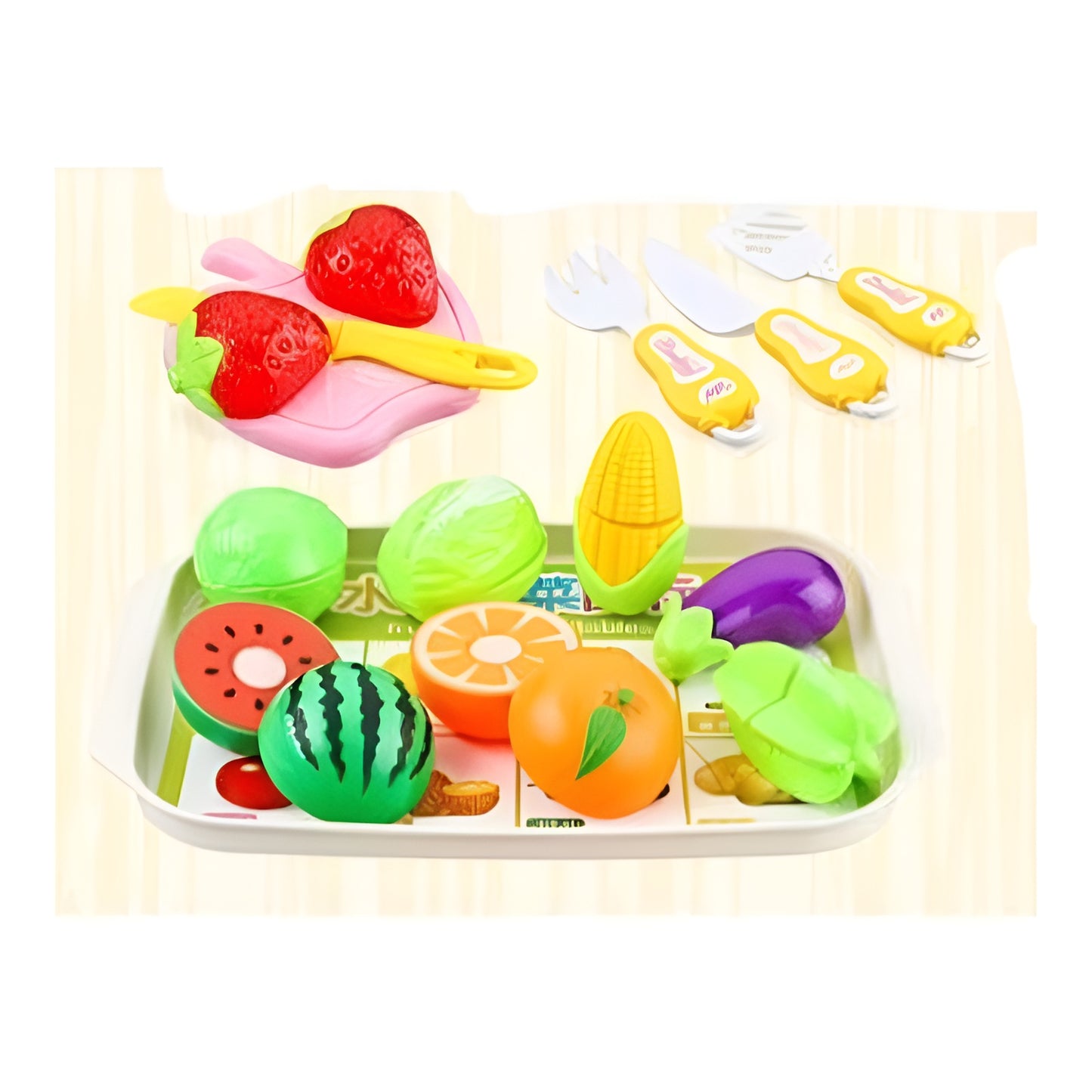 Colorful food playset