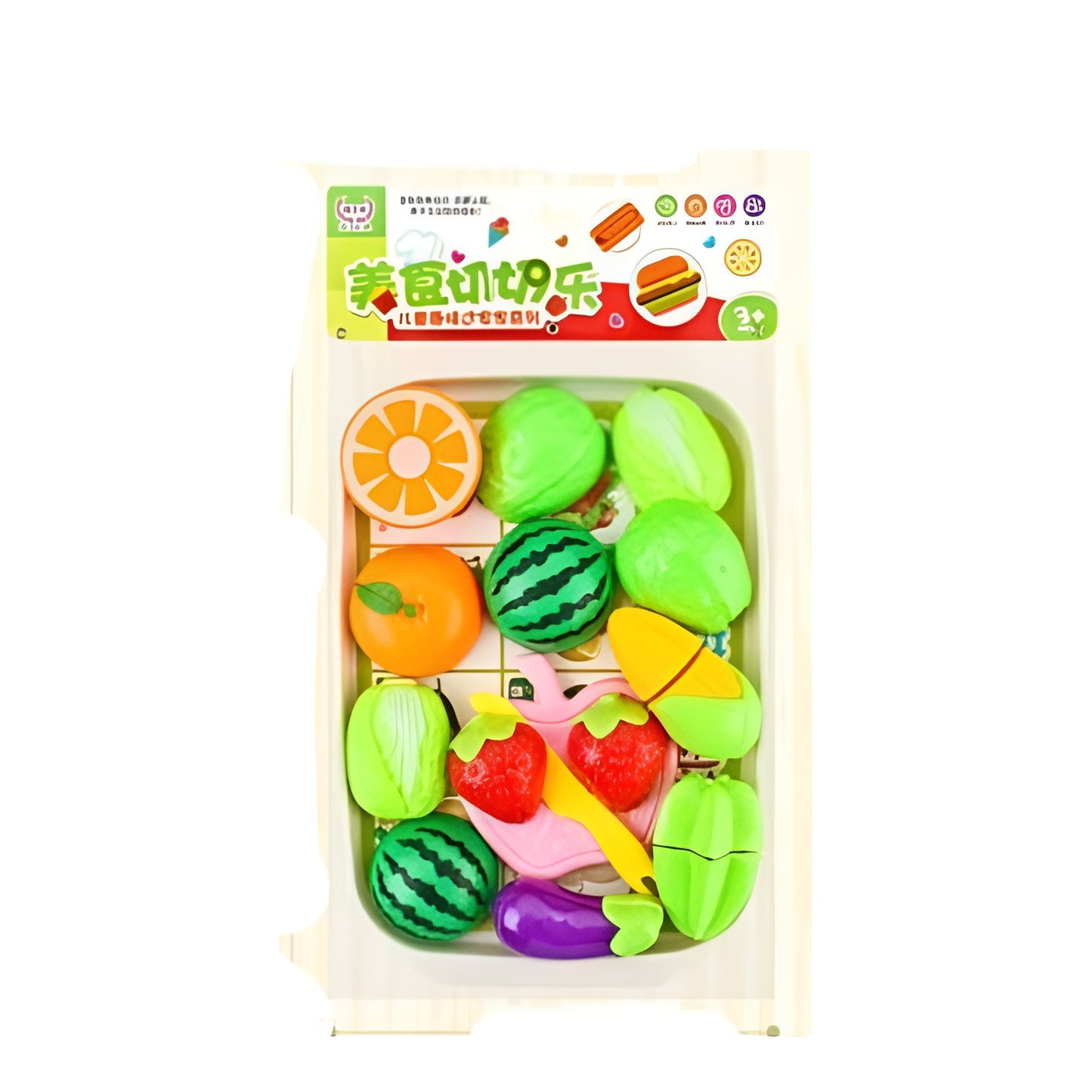 Colorful food playset