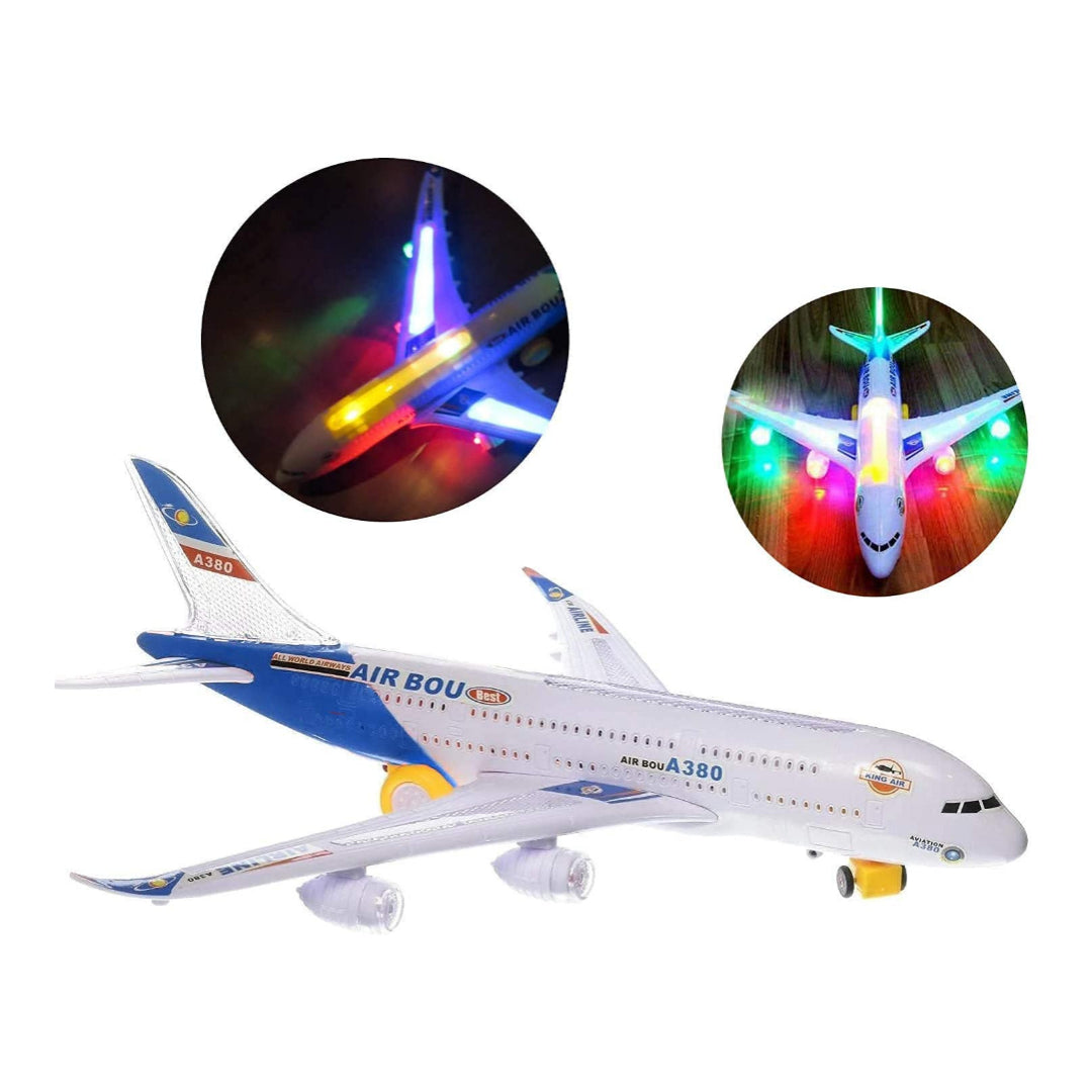 AIR Bus A380 Airline Flash Light & Emitting Sound Toy Plane