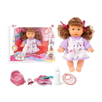 Cute Doll with Feeding Bottles & Accessories