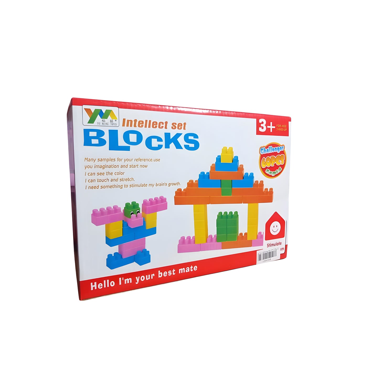 Building Blocks Intellect Set – 60 Pcs