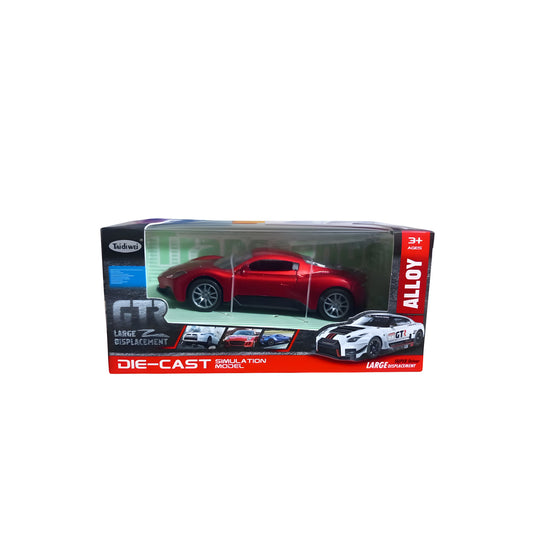 Alloy Collectible RED GTR Pull Back Diecast Toy Car