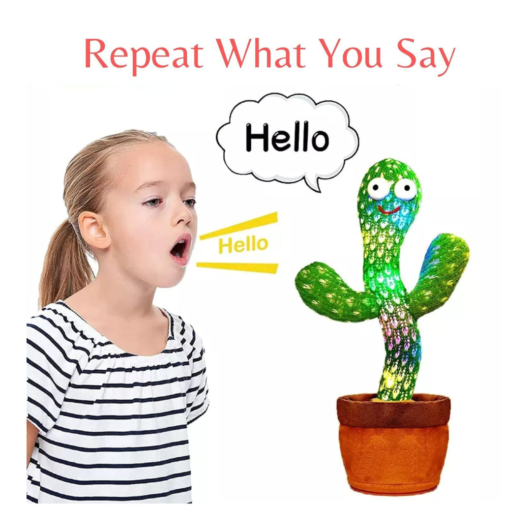 Dancing Talking Cactus with Dedicated Charger Rechargeable Toy for Kids