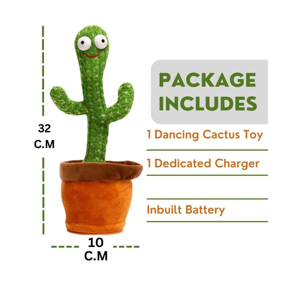 Dancing Talking Cactus with Dedicated Charger Rechargeable Toy for Kids