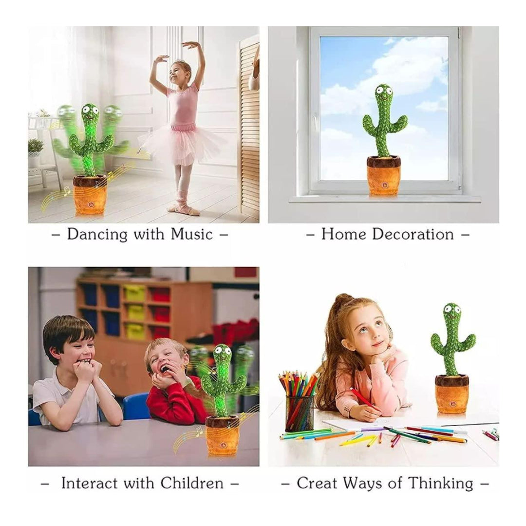 Dancing Talking Cactus with Dedicated Charger Rechargeable Toy for Kids