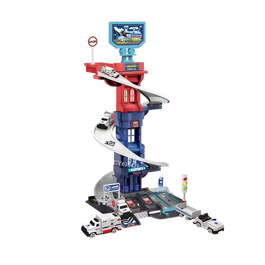 DIY Airport Parking Lot Track Toy