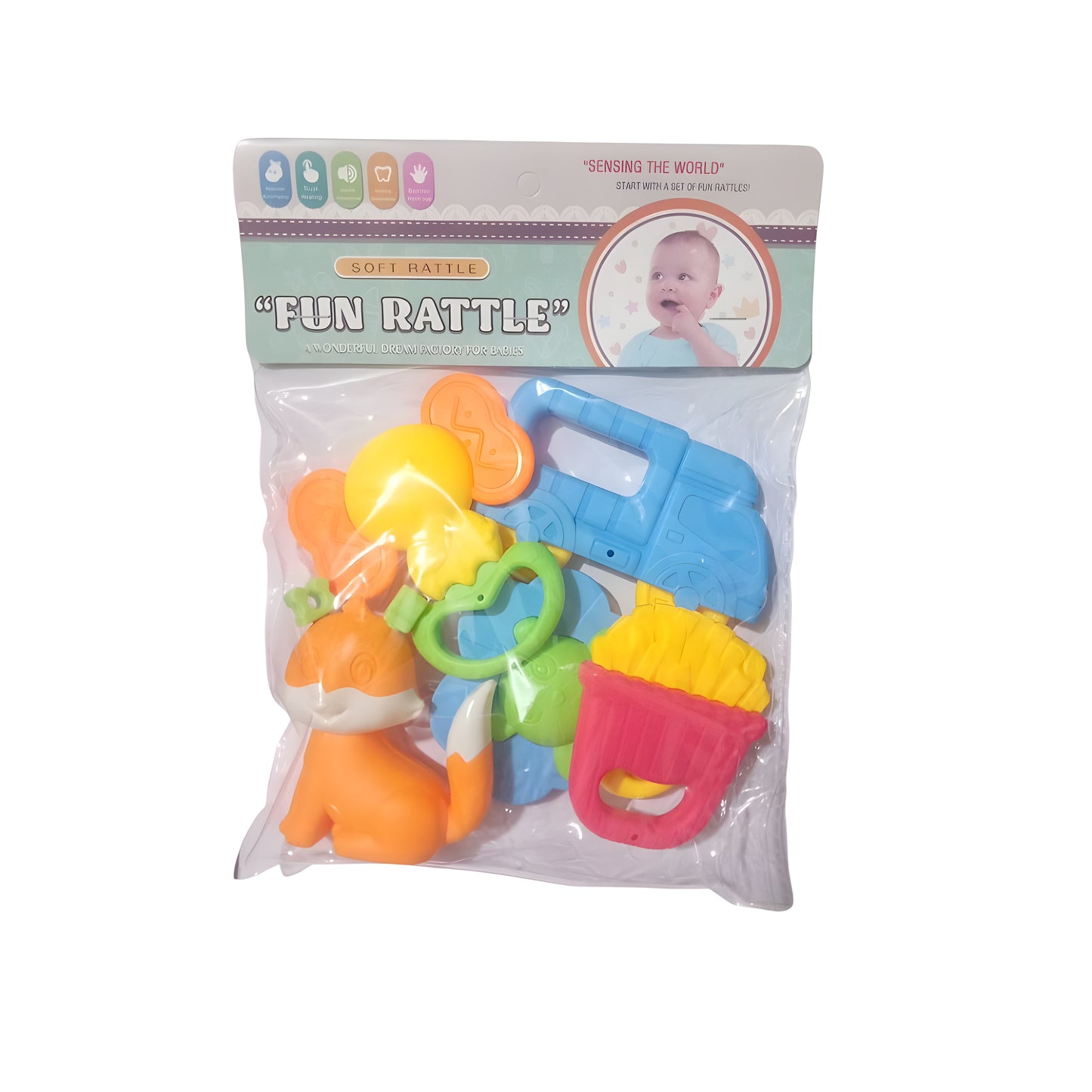 Soft Rattle Toy Set Fun Rattle for Babies
