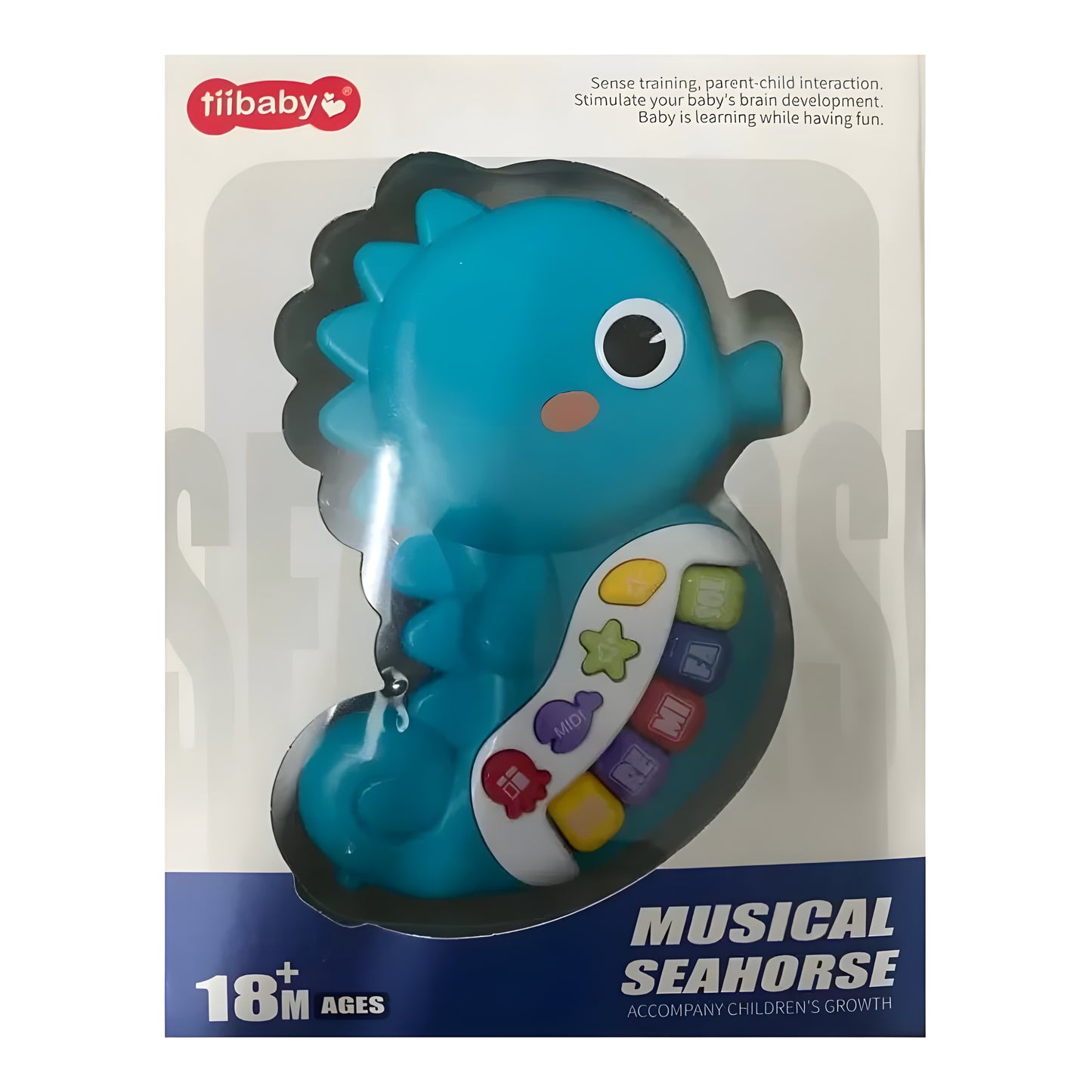 Baby Music Seahorse Toys Toddler Electronic Learning Sensory Toy Musical Piano