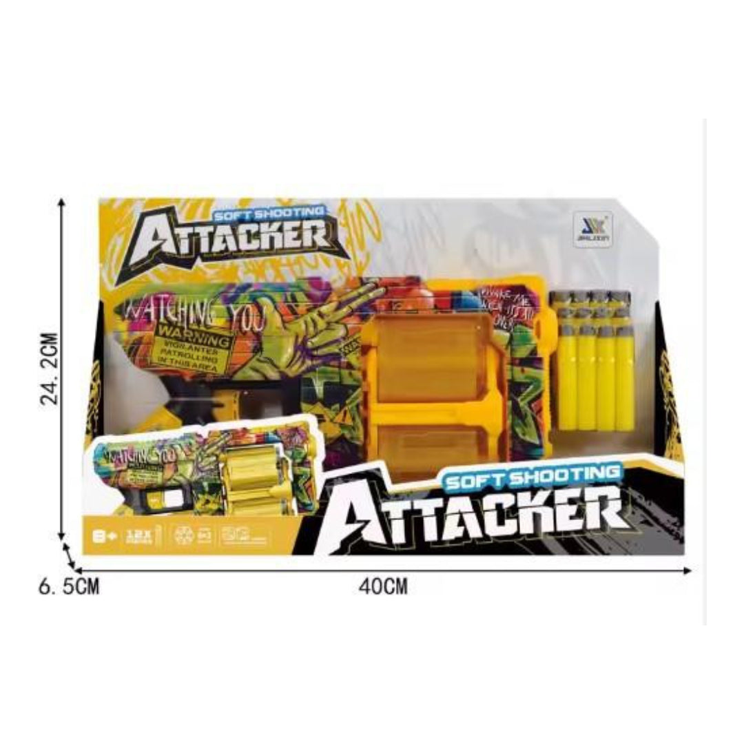 Graffiti Themed Soft Bullet Blaster Gun
