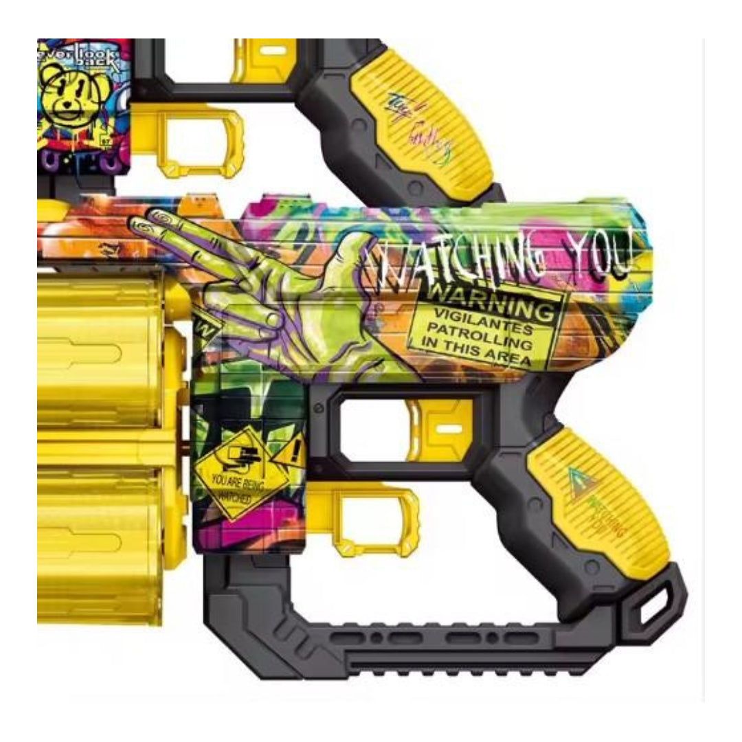 Graffiti Themed Soft Bullet Blaster Gun