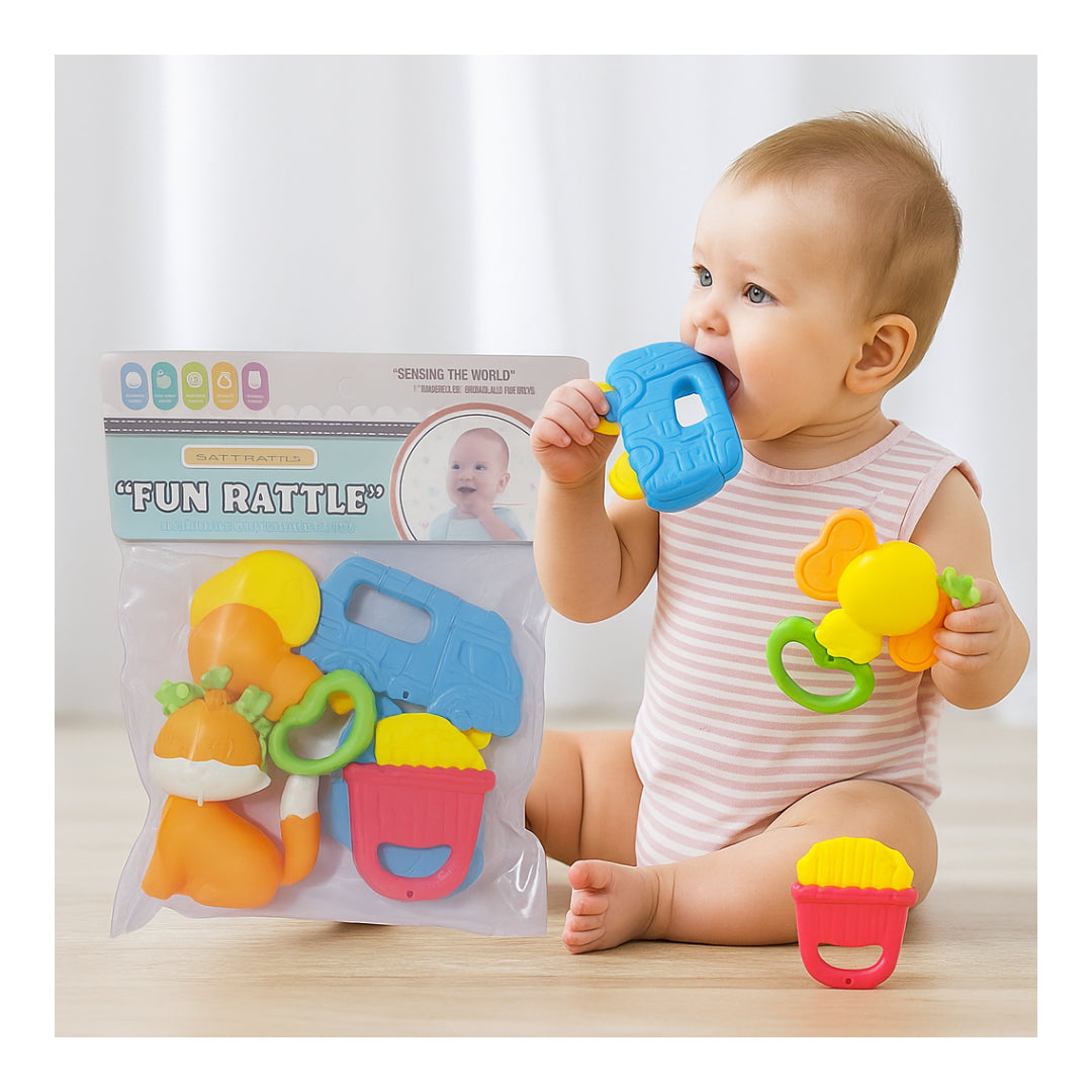 Soft Rattle Toy Set Fun Rattle for Babies