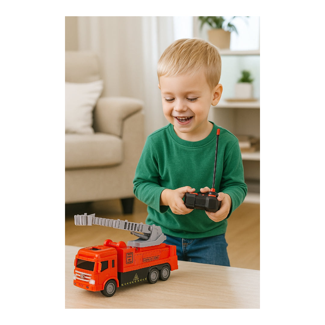 Realistic Remote-Controlled Fire Rescue Vehicle Toy