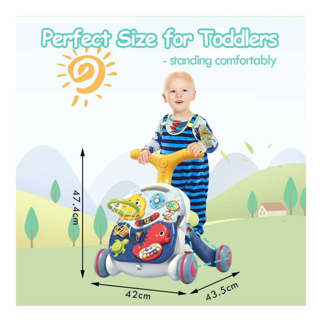 3 in 1 Baby Walker and Activity Center for Baby Girl, Toddler Walker