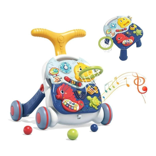 3 in 1 Baby Walker and Activity Center for Baby Girl, Toddler Walker