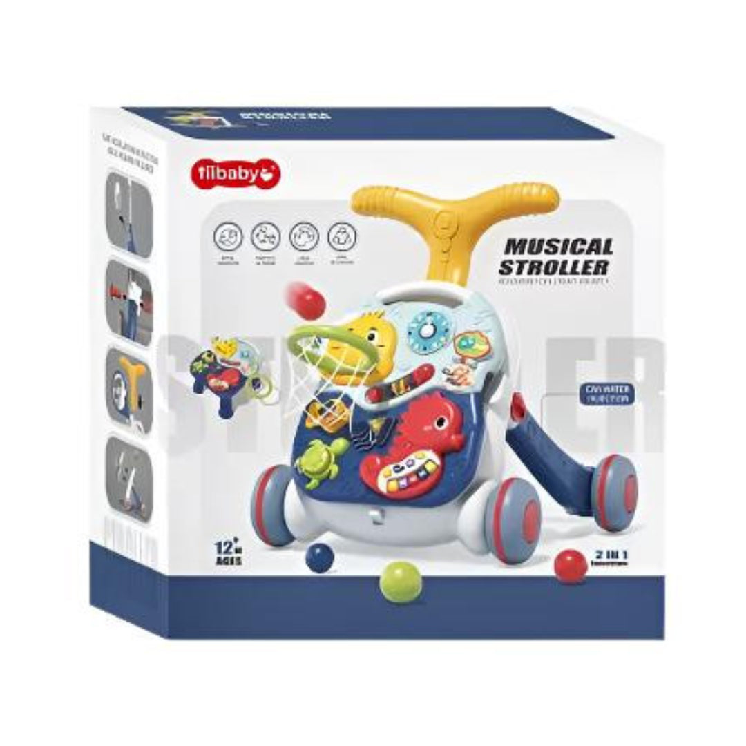 3 in 1 Baby Walker and Activity Center for Baby Girl, Toddler Walker