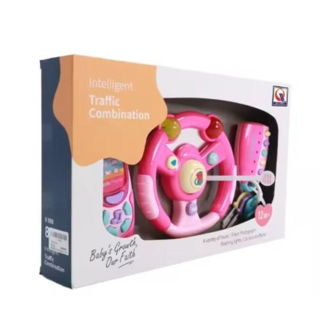 Kaichi Intelligent Traffic Combination Toy Set – Pink