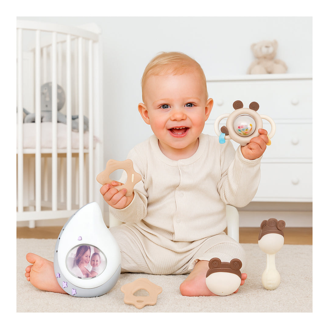 Teardrop-Shaped Night Light or Lullaby Projector