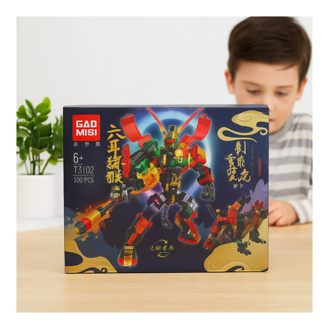 مجموعة لبنة Gaomisi T3102-Macaque Warrior ستة أذن (508 PCS)