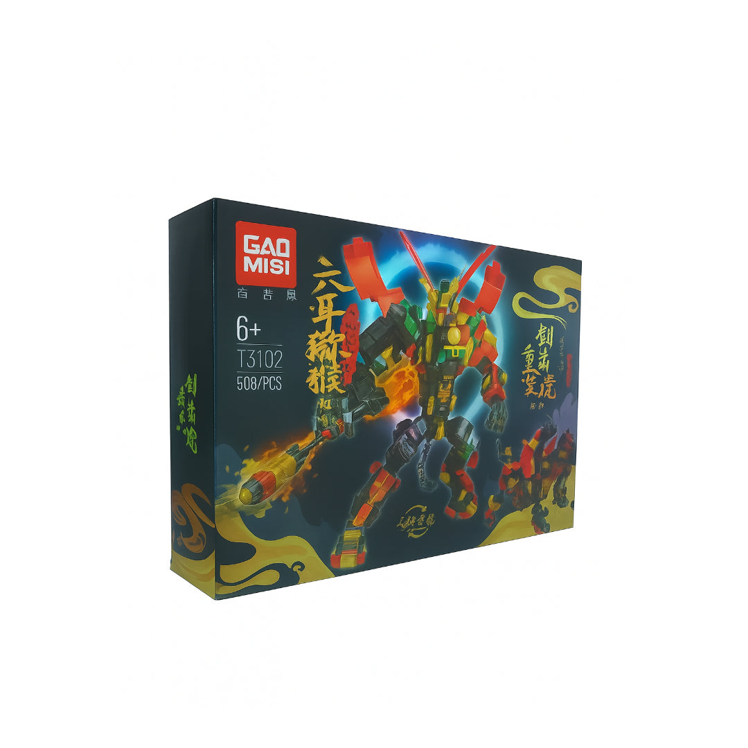 مجموعة لبنة Gaomisi T3102-Macaque Warrior ستة أذن (508 PCS)
