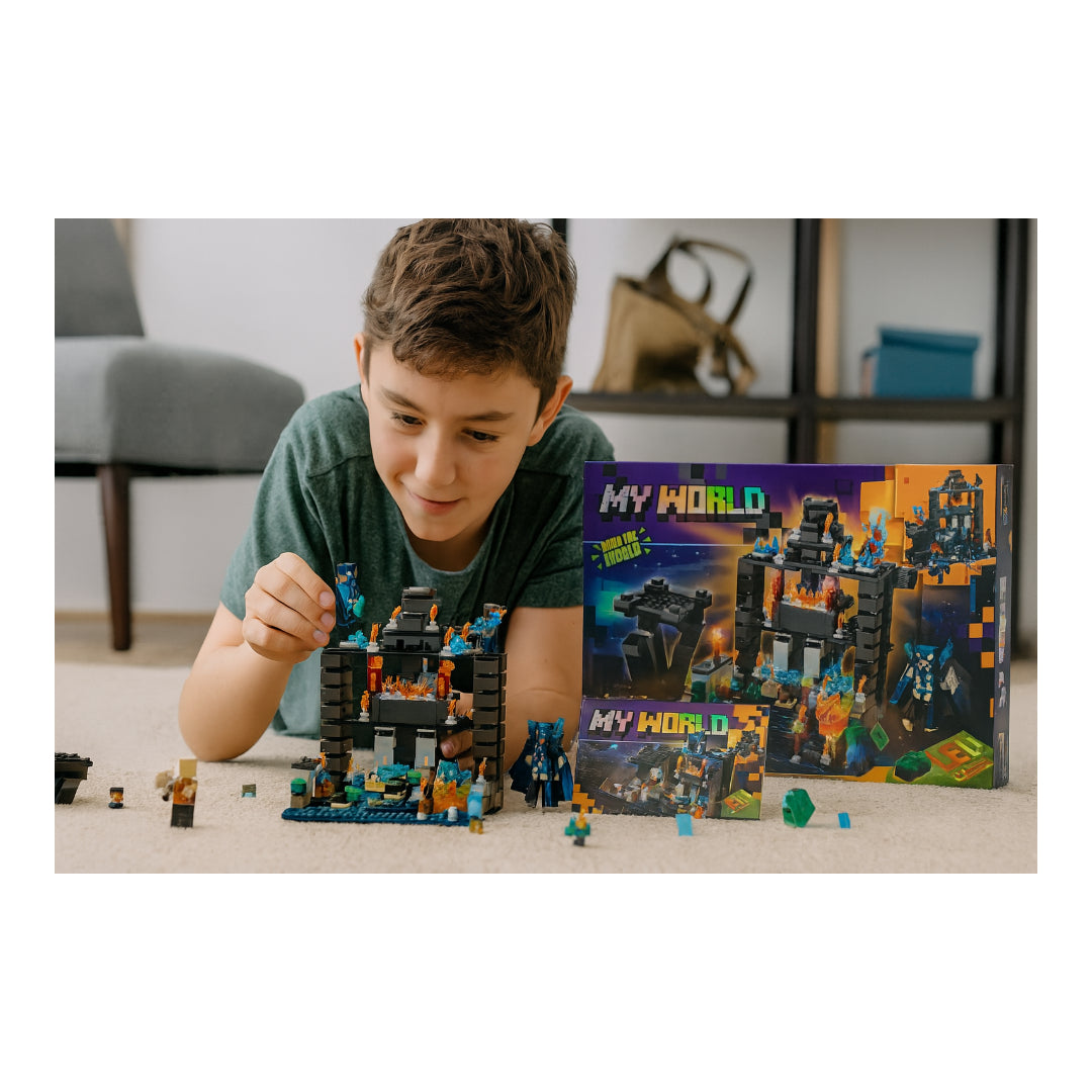 MY WORLD Building Blocks Set – Warden Dungeon 961 Pieces