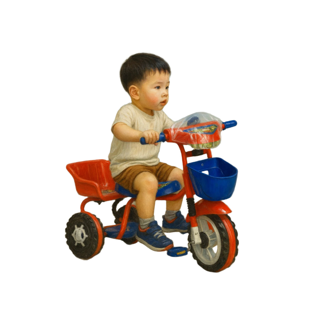 Children’s Double Seat Tricycle