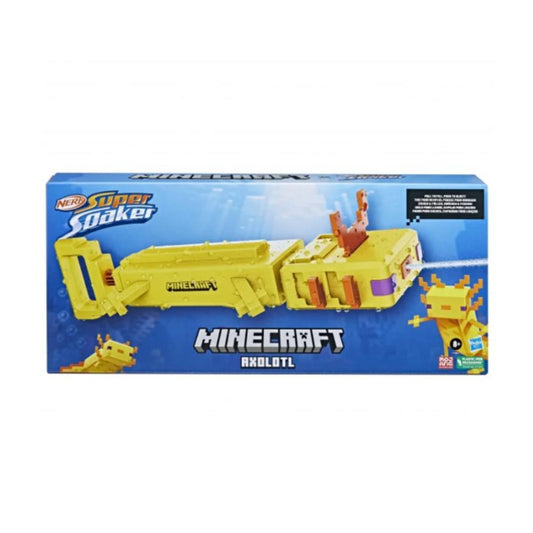 Nerf Super Soaker Minecraft Axolotl Water Blaster