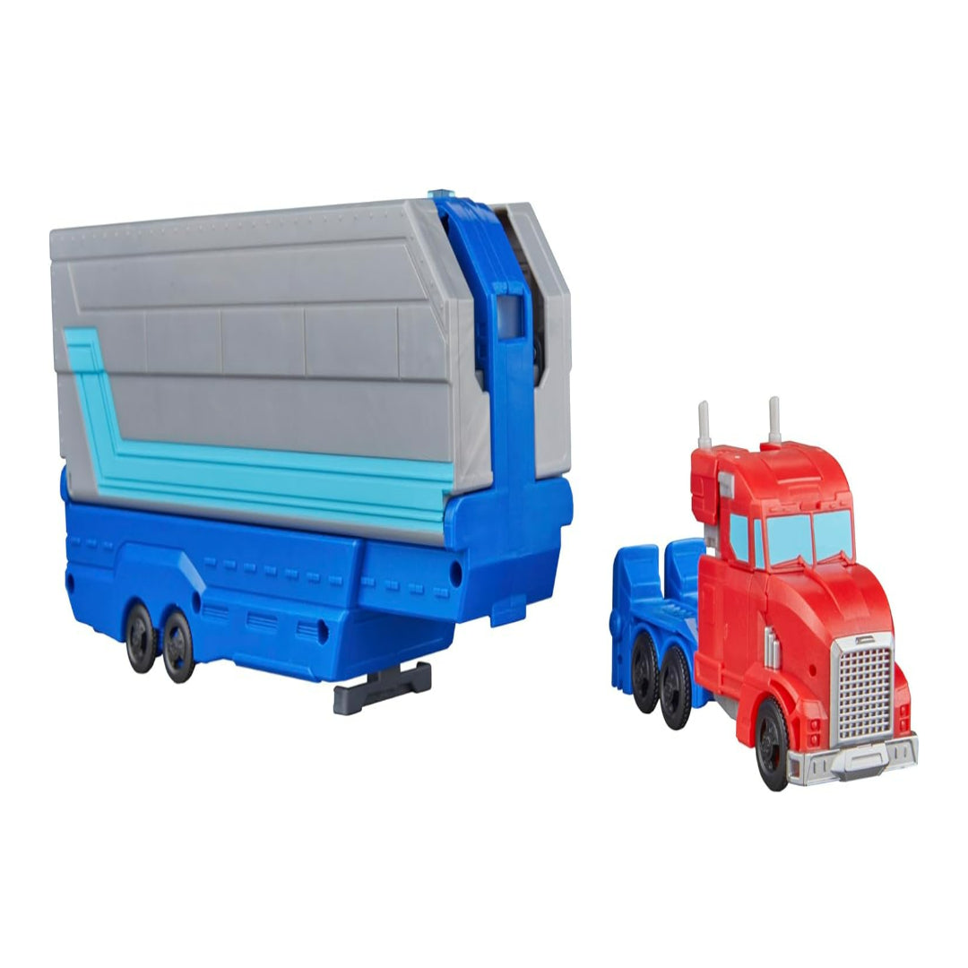 Transformers EarthSpark Optimus Prime Battle Trailer Playset