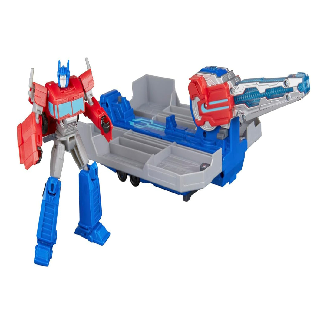 Transformers EarthSpark Optimus Prime Battle Trailer Playset
