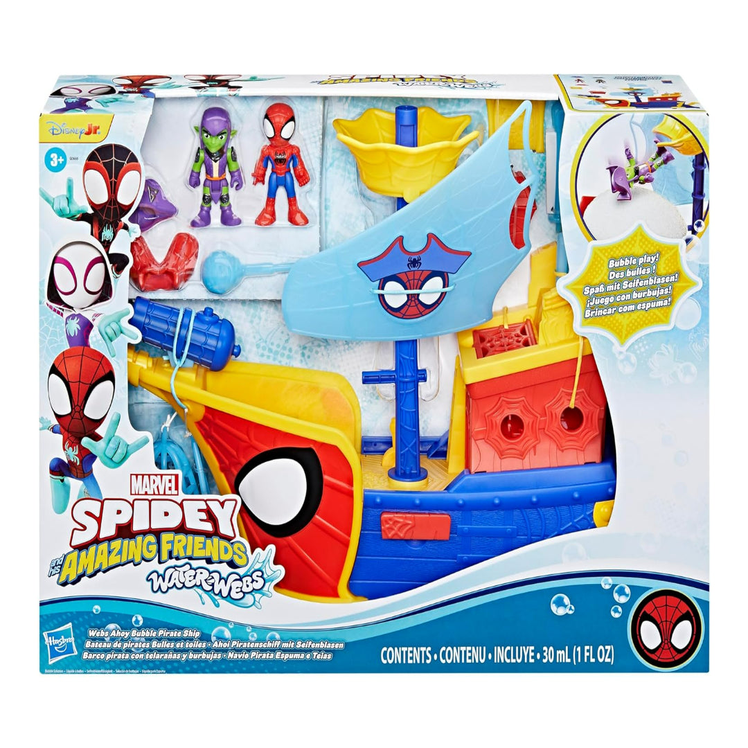 Spidey وأصدقاؤه المذهلين Marvel Wibs Webs Webs Ahoy Bubble Pirate Ship