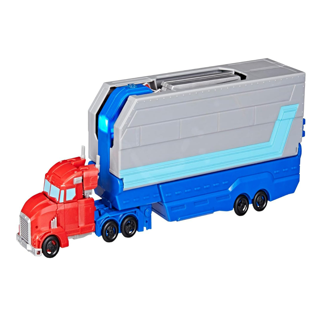 Transformers EarthSpark Optimus Prime Battle Trailer Playset