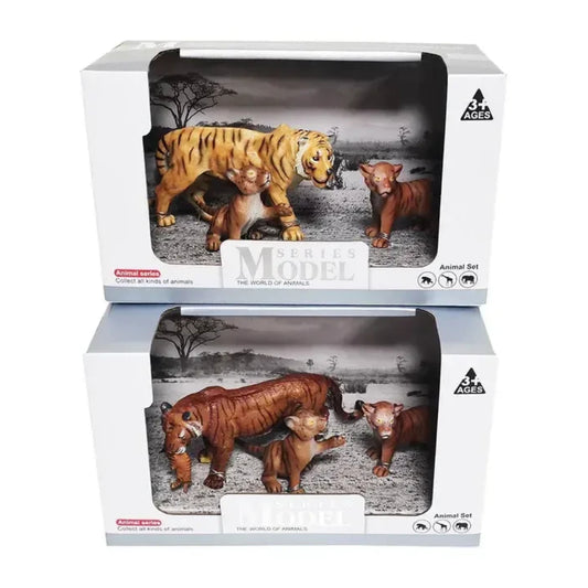 نموذج سلسلة حيوانات Tiger 3pcs مجموعة ASSTD.