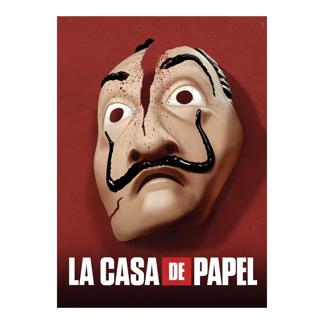 Clementoni - AP Netflix La Casa De Papel Mask Puzzle 1000Pcs