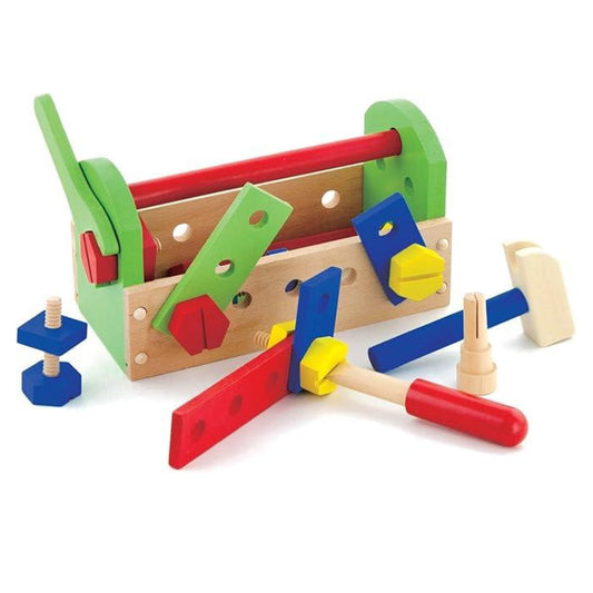 Viga Toys - مجموعة أدوات Wooden 24 قطعة