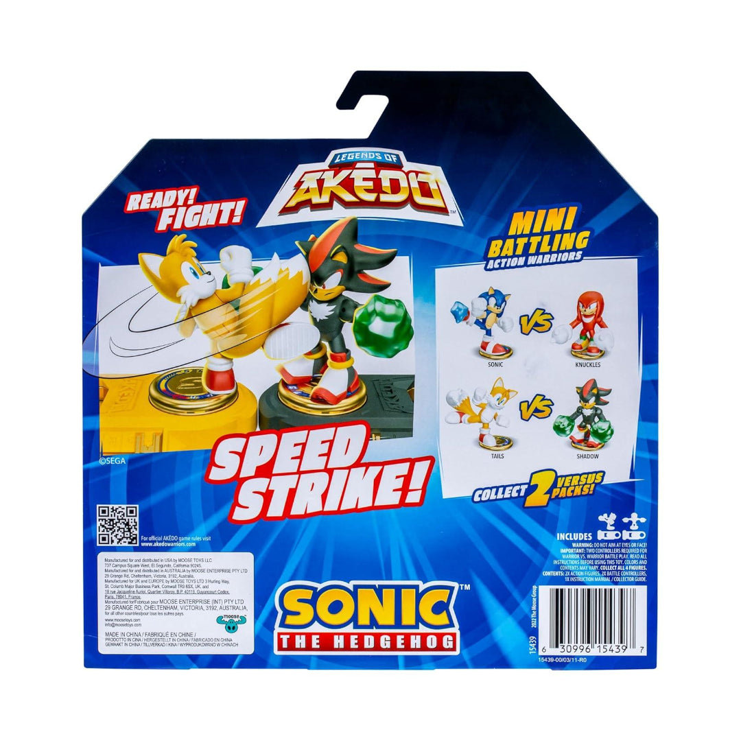 AKEDO Sonic The Hedgehog Versus Pack with Tails and Shadow