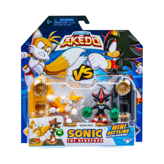 AKEDO Sonic The Hedgehog Versus Pack with Tails and Shadow